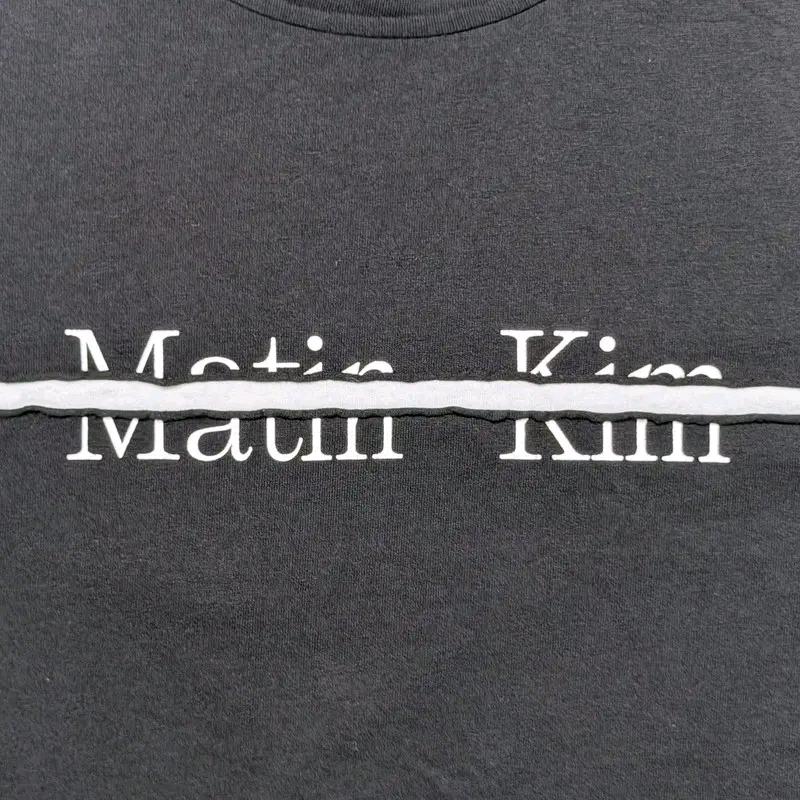 MATIN KIM 프린팅 크롭 반팔 티 블랙 M 3