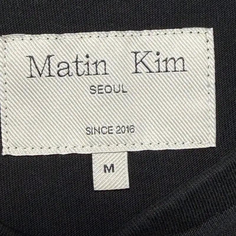 MATIN KIM 프린팅 크롭 반팔 티 블랙 M 5