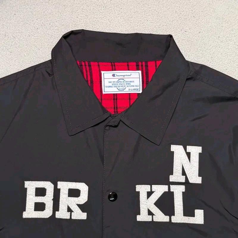 CHAMPION 브루클린 코치 자켓 블랙 XL 3