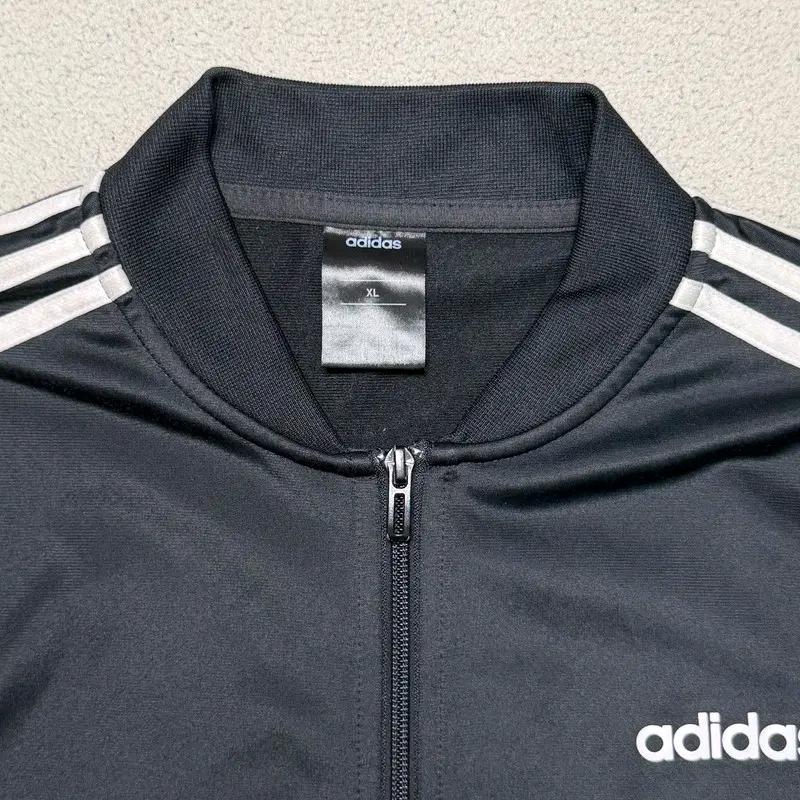 ADIDAS 삼선 트랙 저지 집업 블랙  XL 4
