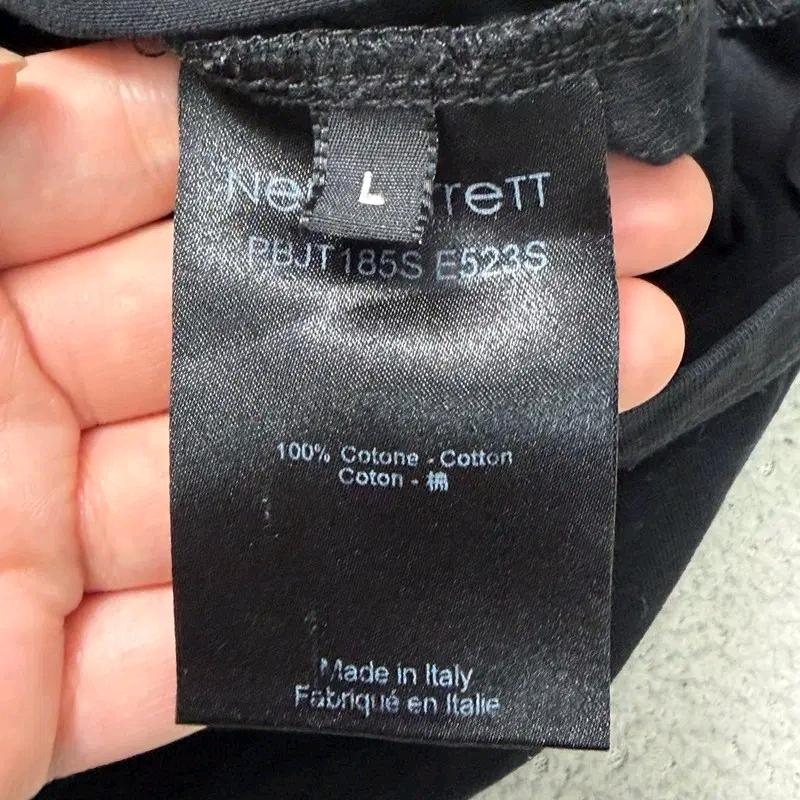 NEIL BARRETT 올빼미 프린팅 반팔 티셔츠 블랙 L 8