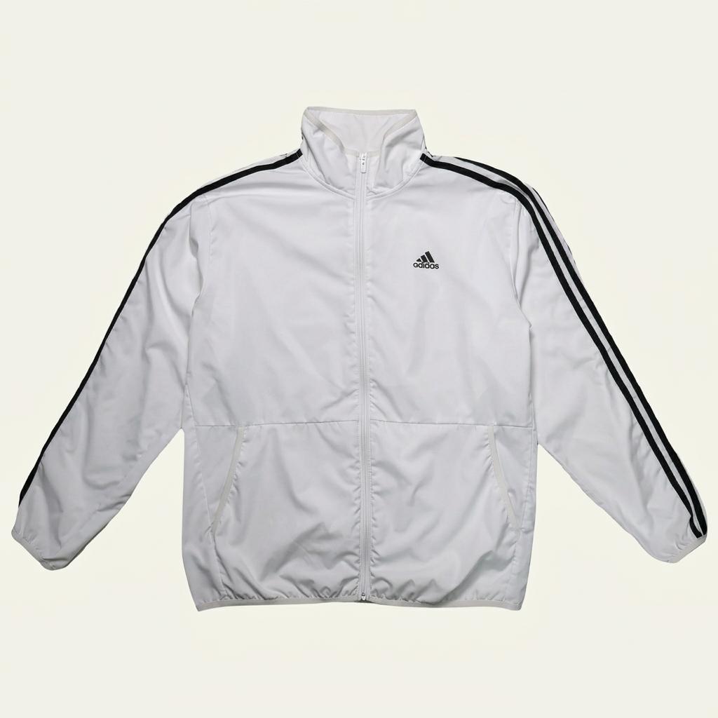 ADIDAS 라이트 우븐 저지 자켓 화이트 XL 1