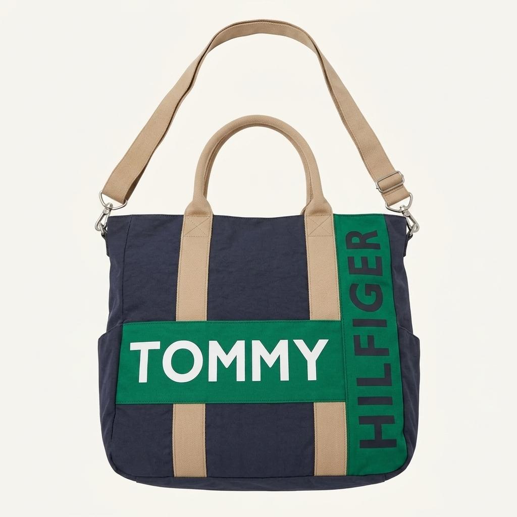 TOMMY HILFIGER 투웨이 토트백 네이비 1