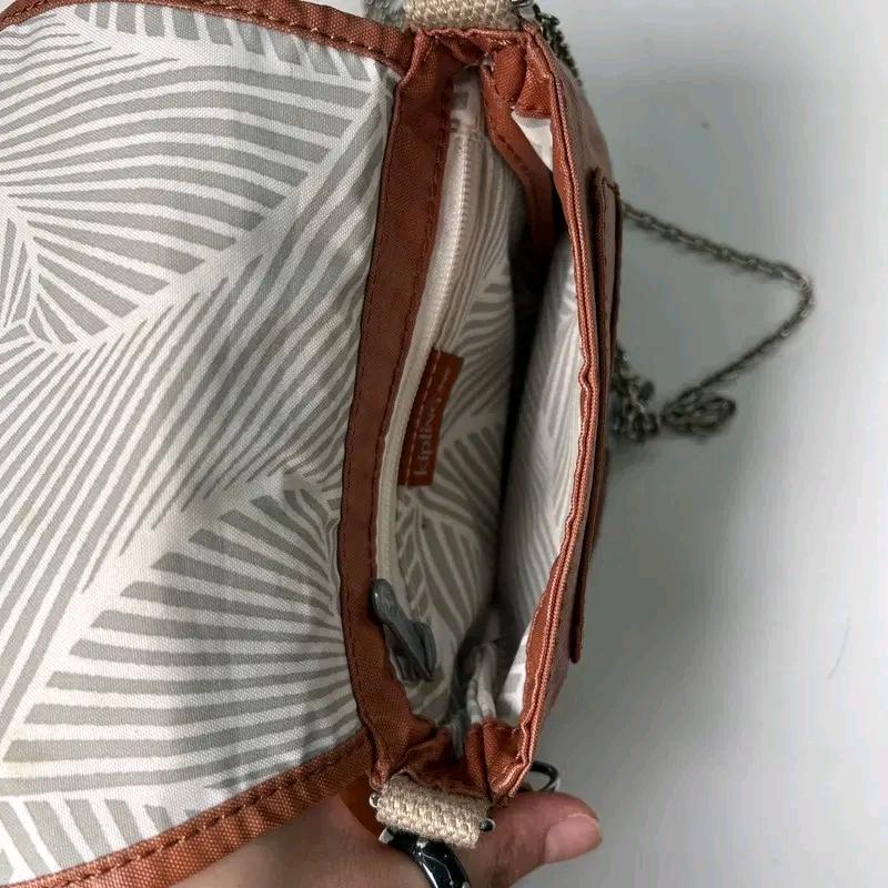 KIPLING 미니 크로스백 카멜 브라운 4