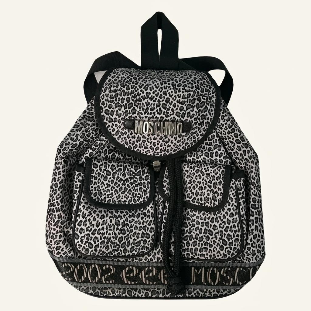 MOSCHINO 레오파드 백팩 1