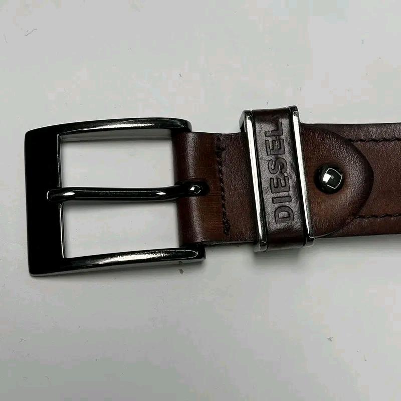DIESEL 소가죽 벨트 브라운 3