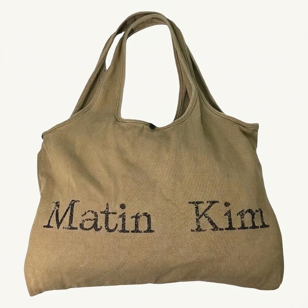 MATIN KIM 토트백 카키베이지 1