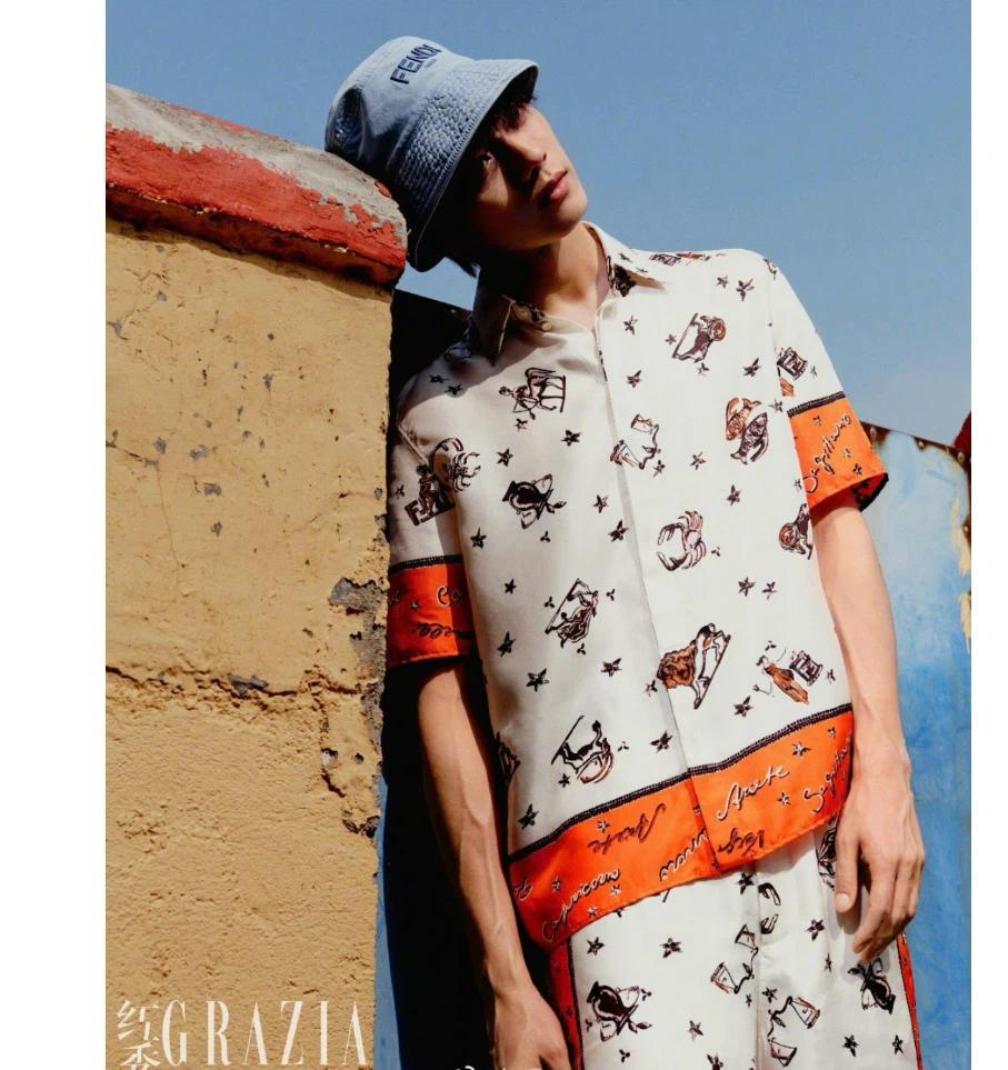 Fendi 택달린새상품 남성 펜디 실크 셋업 105 3