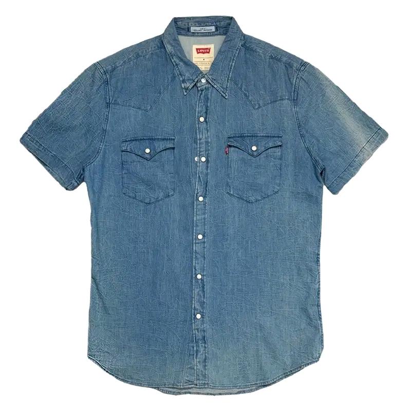 LEVI'S 웨스턴 데님 반팔셔츠 M 2
