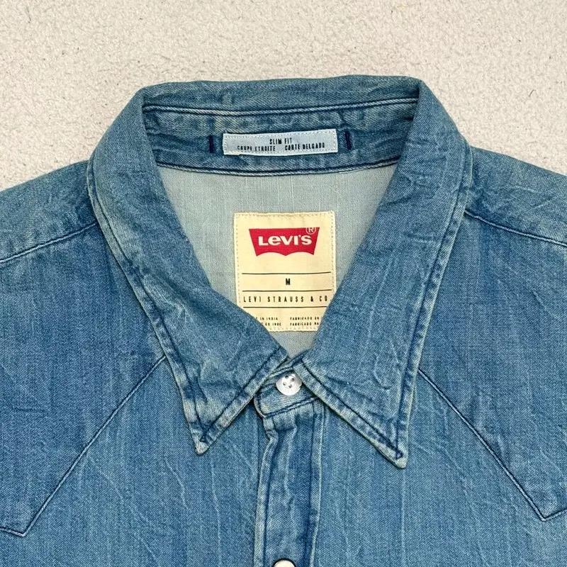 LEVI'S 웨스턴 데님 반팔셔츠 M 3