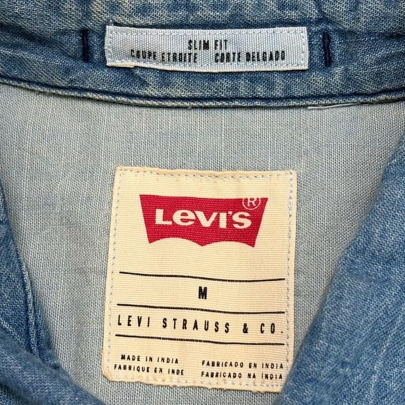 LEVI'S 웨스턴 데님 반팔셔츠 M 4