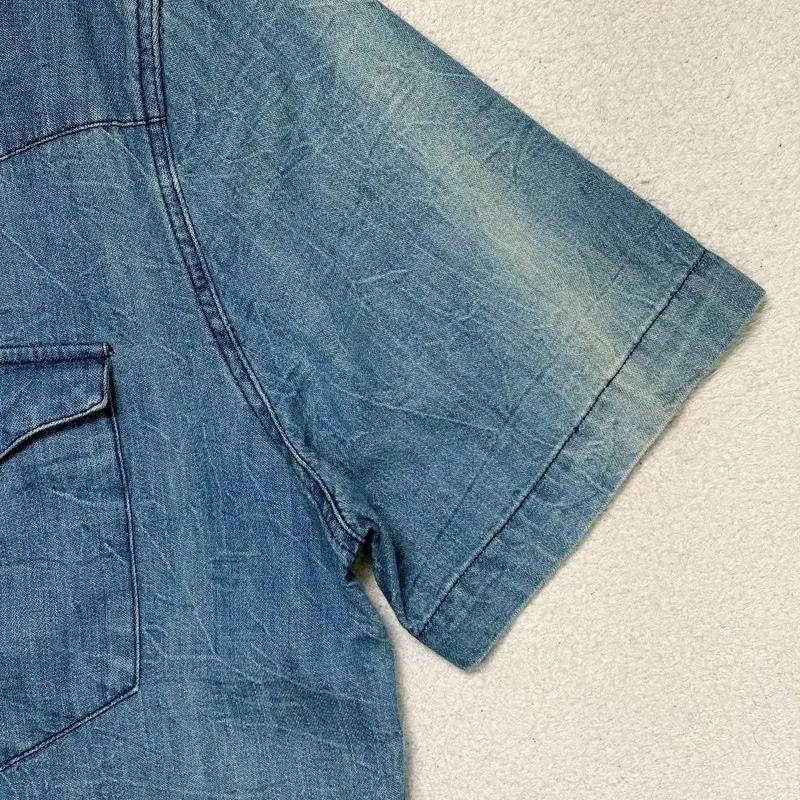 LEVI'S 웨스턴 데님 반팔셔츠 M 5