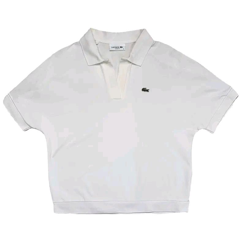 LACOSTE 릴렉스핏 헤리티지 폴로셔츠 화이트 36 2
