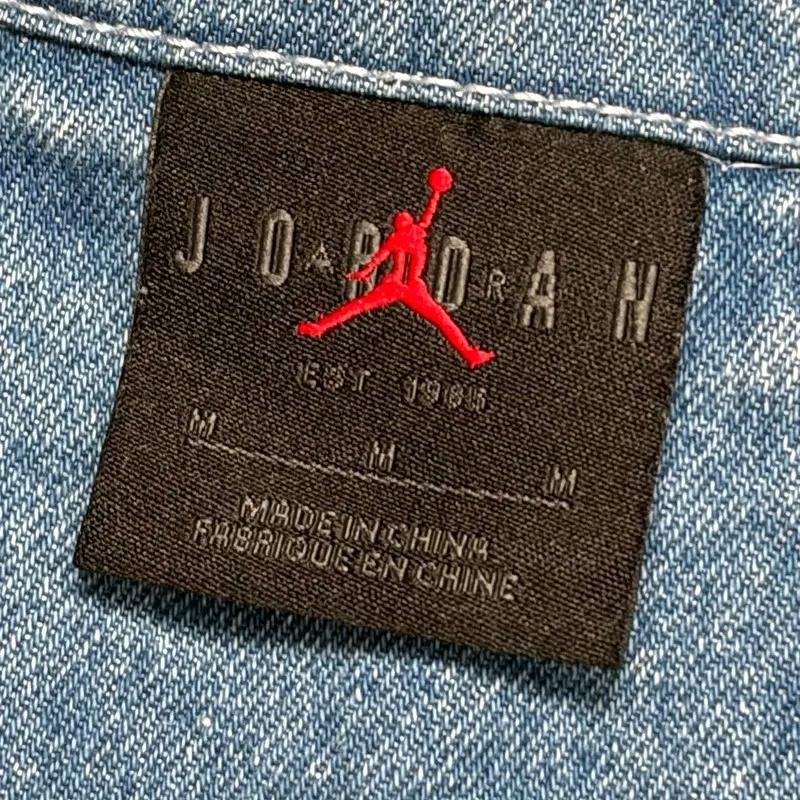 JORDAN 플라이트 헤리티지 데님 반팔 셔츠 M 4