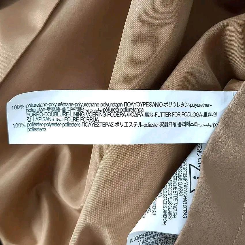 자라 여 베이직 허리끈 오픈형 인조가죽자켓 브라운 (HU28970) 8