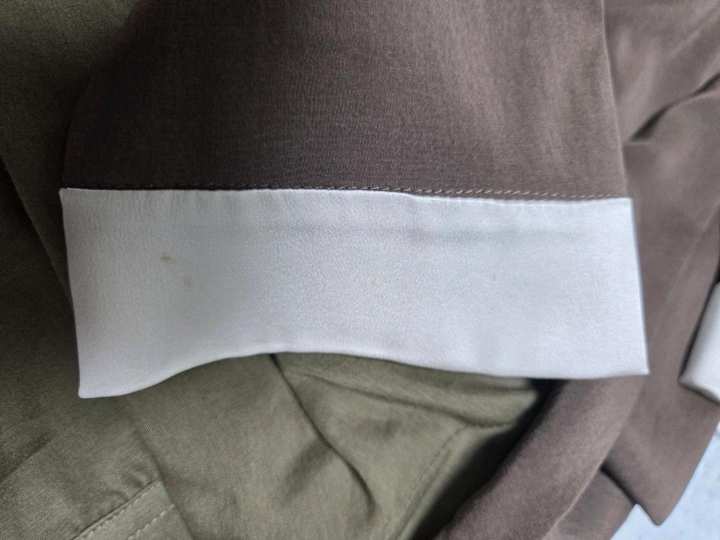 브루넬로 쿠치넬리 실크 브라운 긴팔 블라우스 7