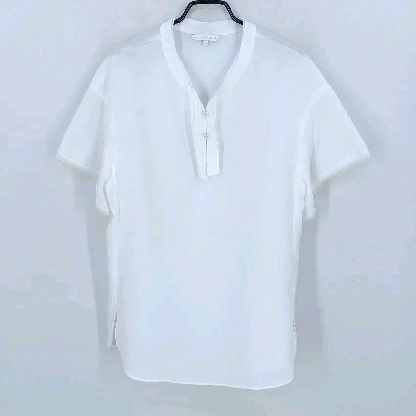 올리브데올리브 여 여름 홑겹 반팔블라우스 화이트2 (HU46461) 2