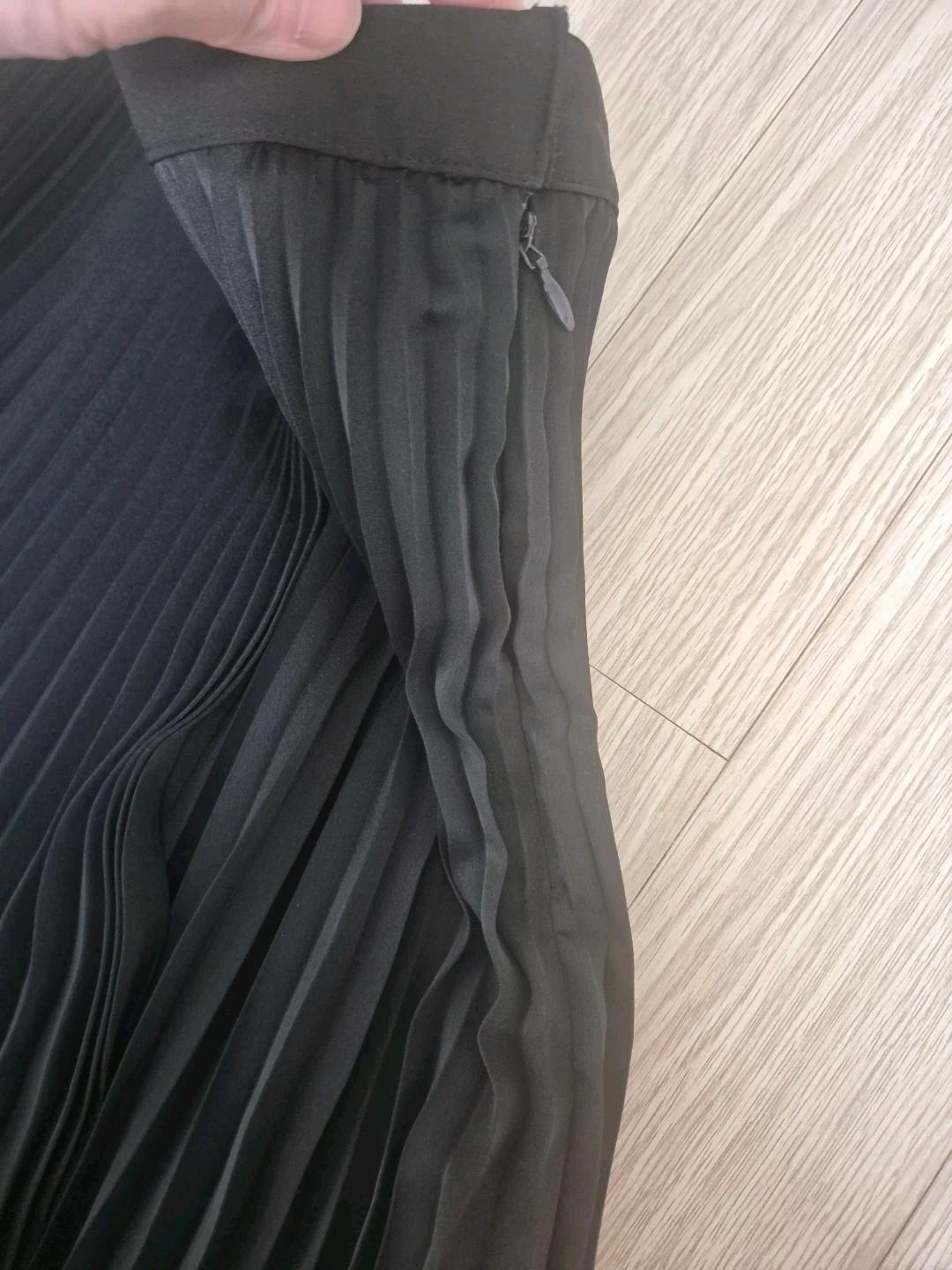 DEREK LAM 블랙 플리츠 롱 스커트 5
