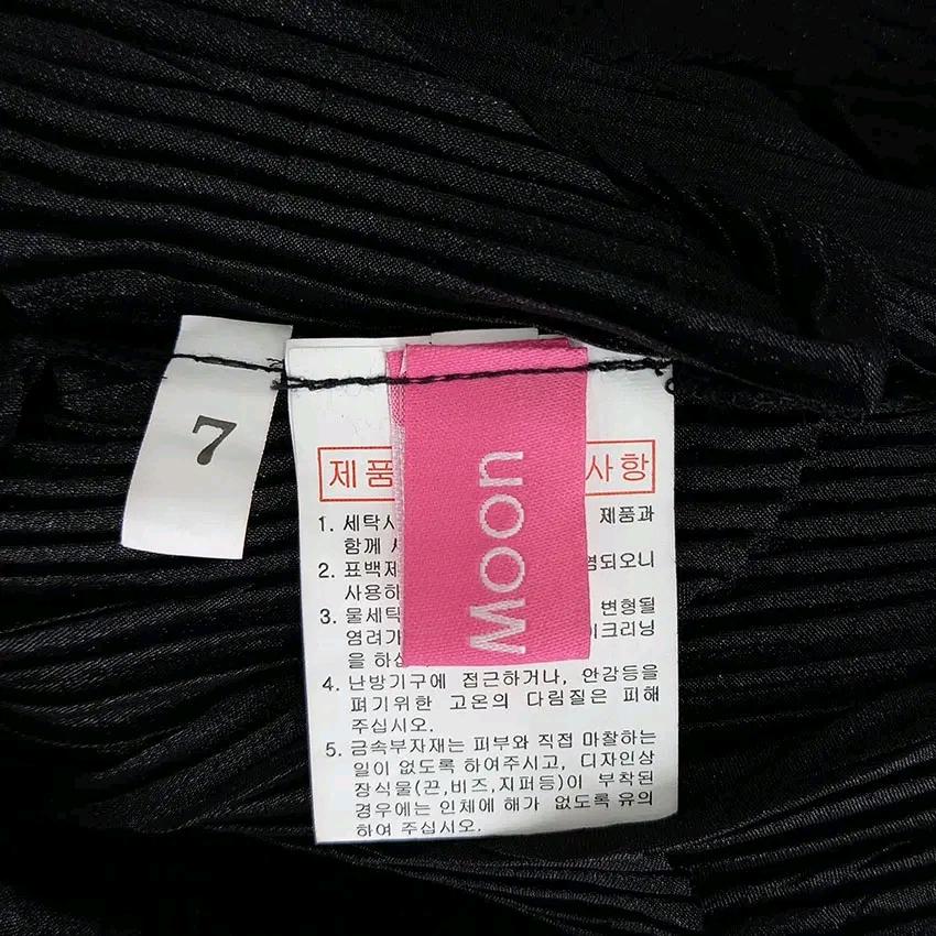 부르다문 여성 춘하 가오리핏 플리츠블라우스 블랙M (HU46467) 5