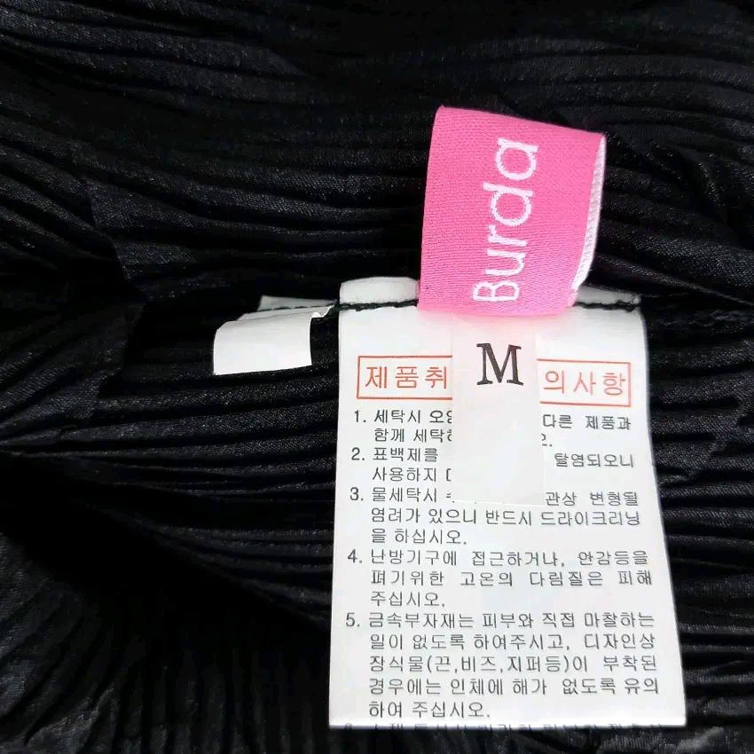 부르다문 여성 춘하 가오리핏 플리츠블라우스 블랙M (HU46467) 6
