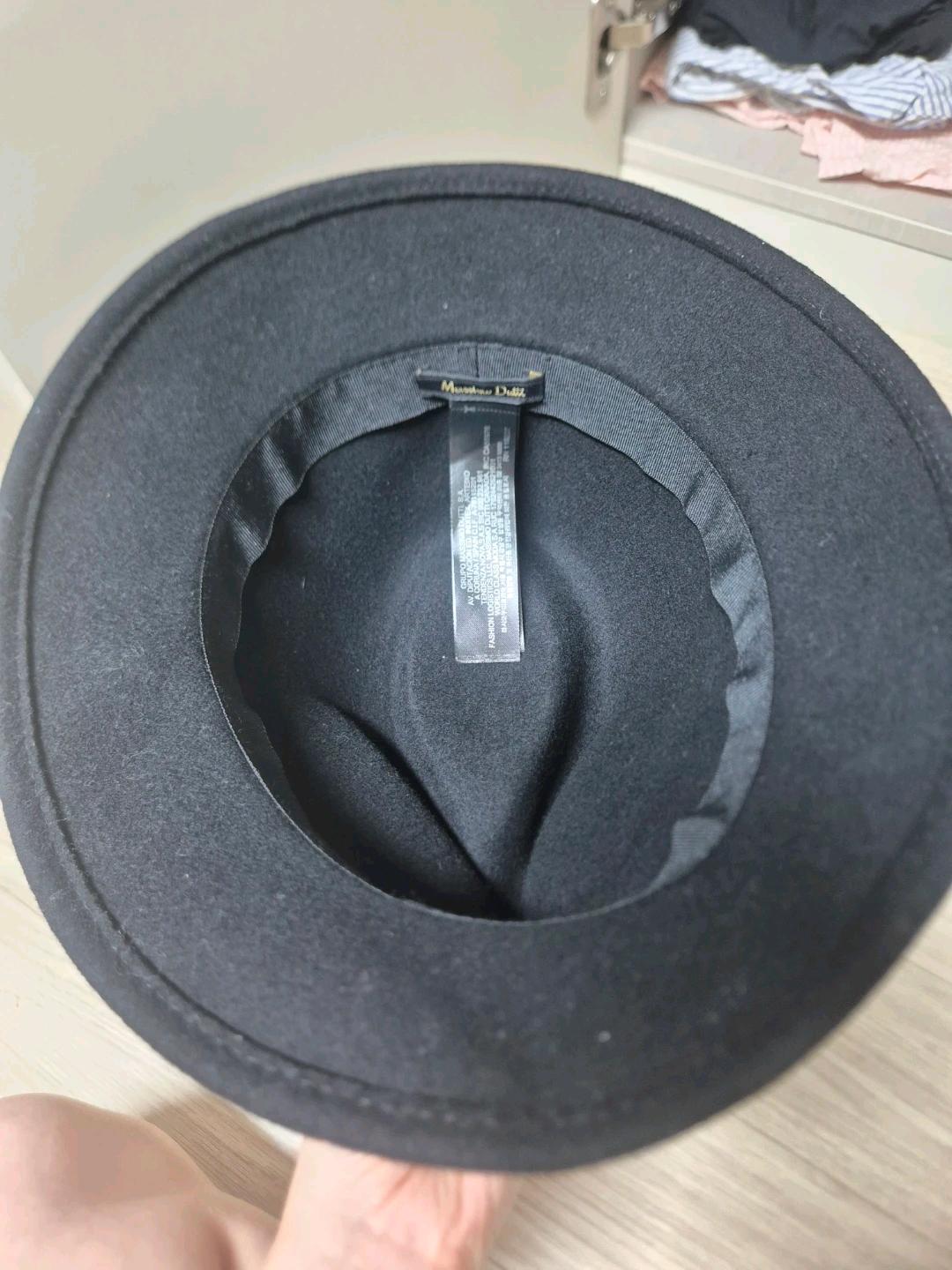 Massimo Dutti 블랙 울 페도라 4