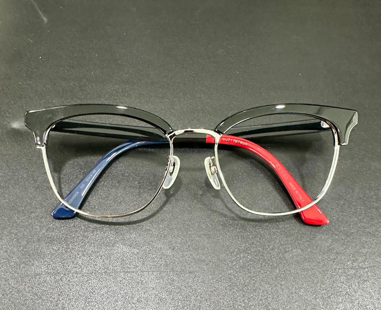 (풀구성/정품) GUCCI 블랙 하금테 안경테 GG0409OK 5