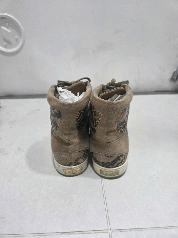 지미추 뱀피 하이탑 스니커즈 245 6