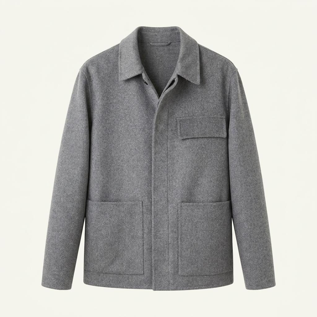 H&M 울 블렌드 워크 재킷 그레이