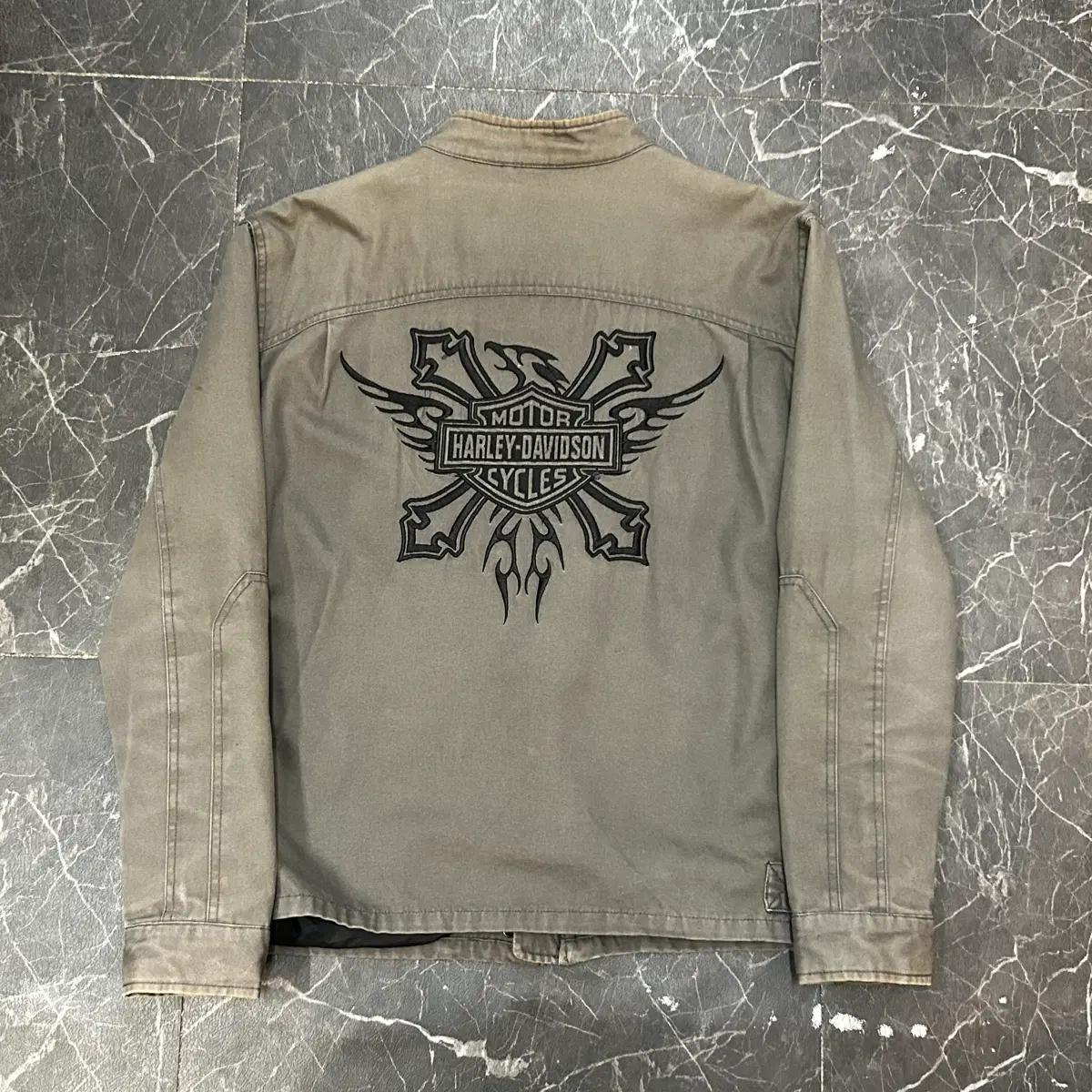 M 할리데이비슨 카키 빈티지 코튼 자켓 13 3