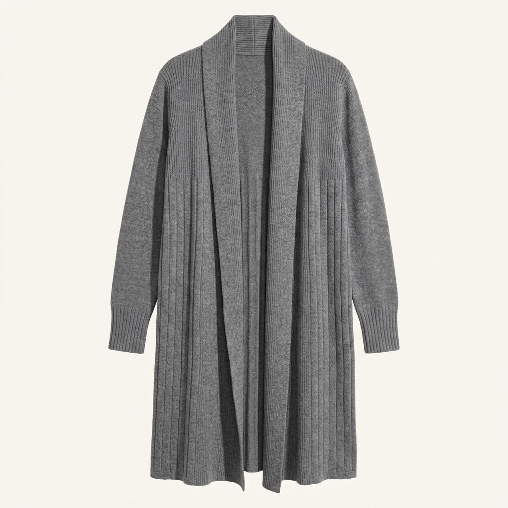 H&M 울 혼방 숄칼라 롱 가디건 1
