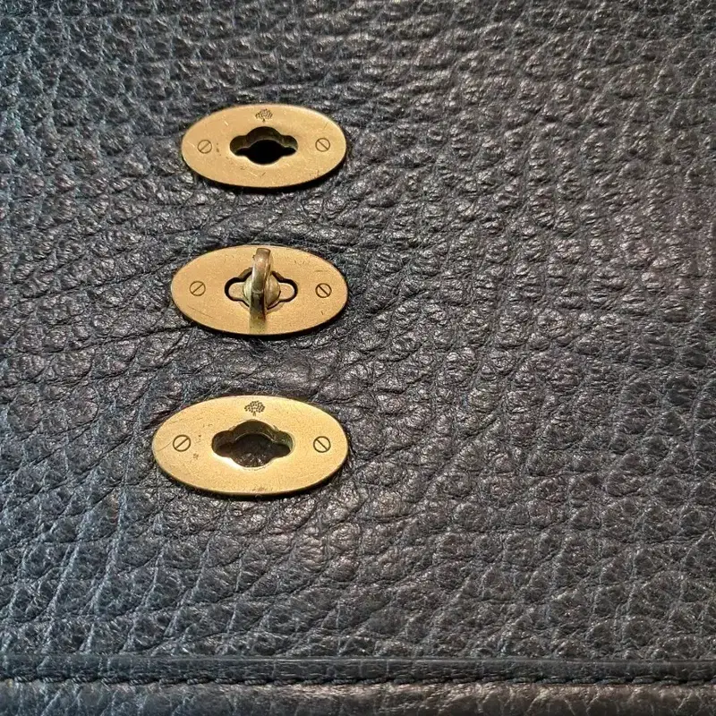 MULBERRY 블랙 가죽 토트백 숄더백 3