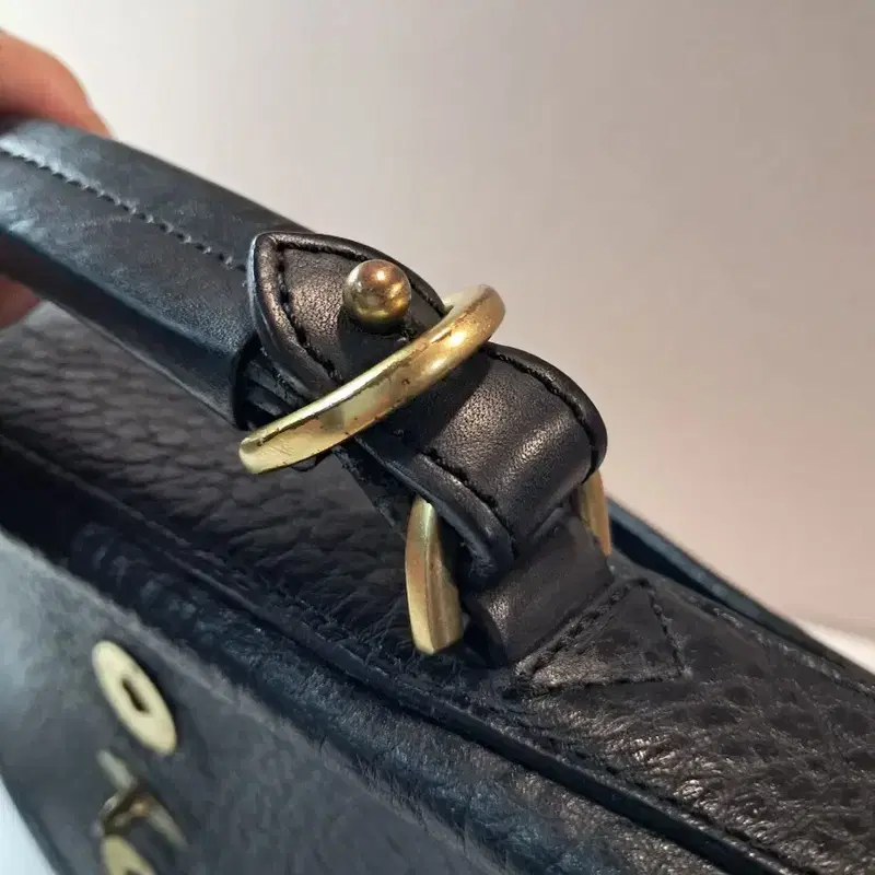 MULBERRY 블랙 가죽 토트백 숄더백 6