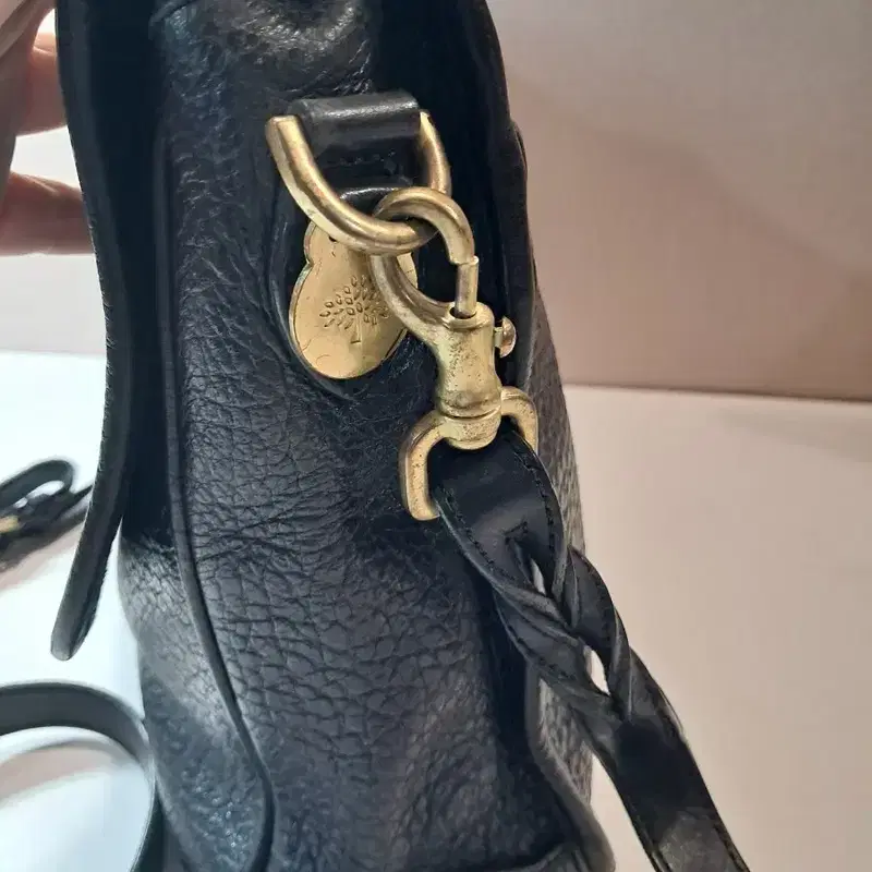 MULBERRY 블랙 가죽 토트백 숄더백 7