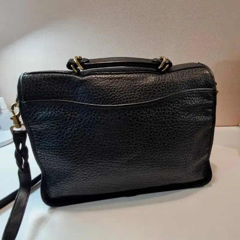 MULBERRY 블랙 가죽 토트백 숄더백 9