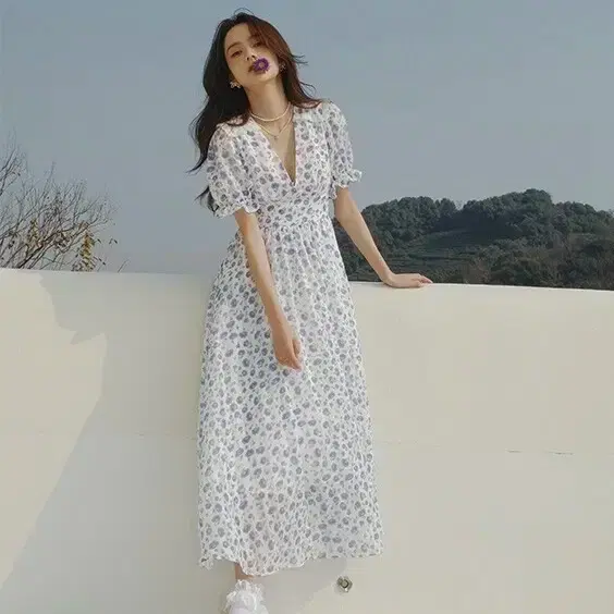 신스덴 써피 롱 원피스 휴양지 구카 2