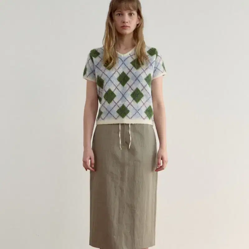 시엔느 Kiko Argyle Knit (Ivory), S 2