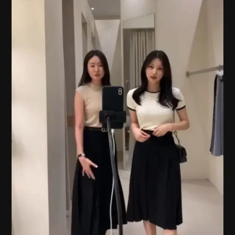 시에 sie 토브 슬릿 맥시 스커트_블랙s 2