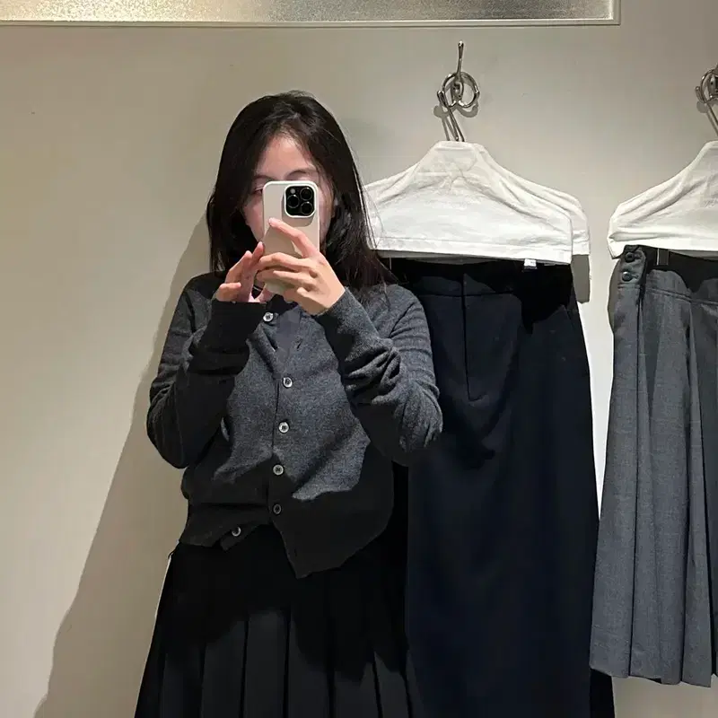 [낫띵리튼]플리츠 스커트(블랙) s 4