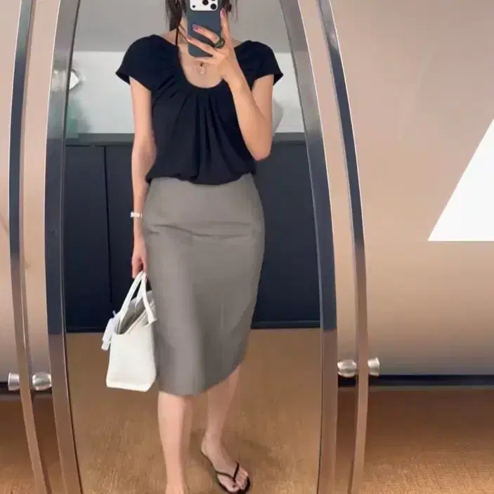 낫띵리튼 Yves h-line skirt 4
