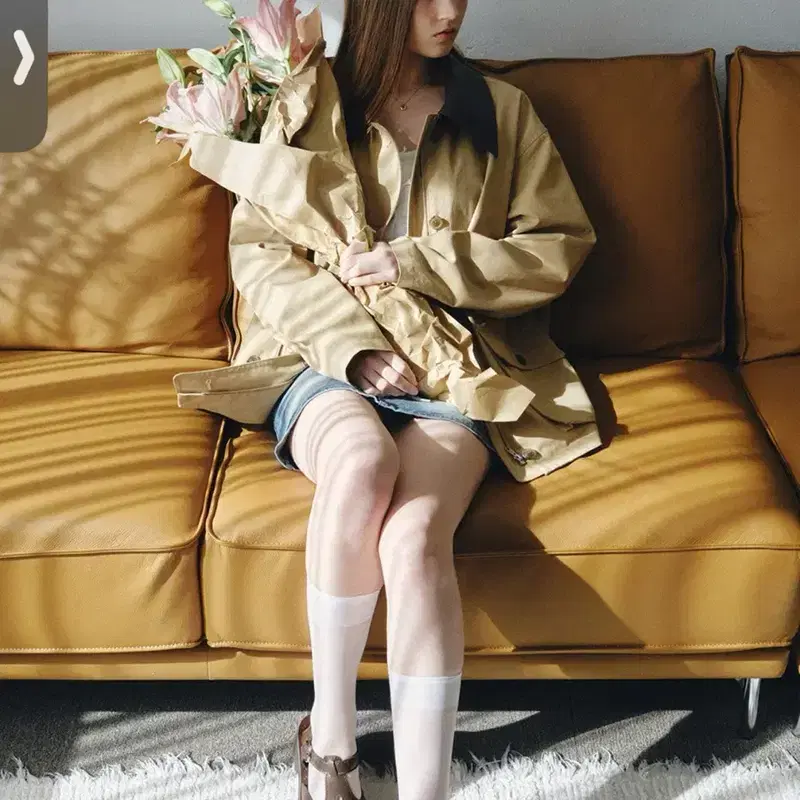 몽돌 코튼 워크 하프 자켓 베이지 MDJK039BEIGE 2