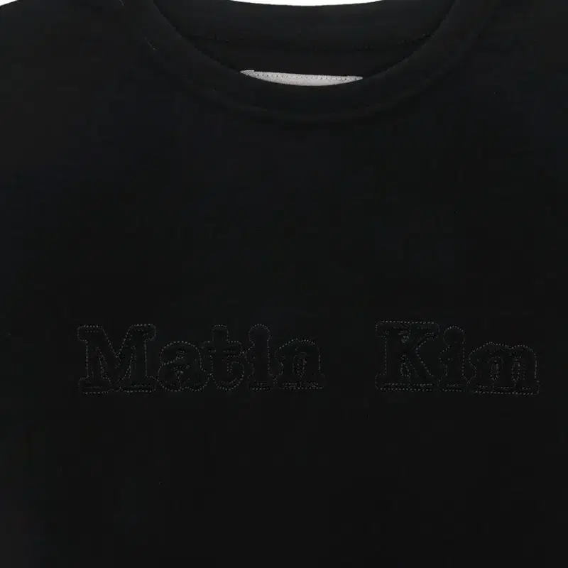 Matin Kim 마뗑킴 리버스 패치 로고 크롭탑 블랙 S 6