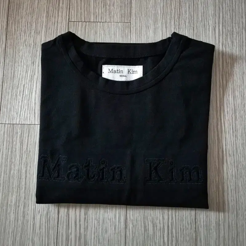 Matin Kim 마뗑킴 리버스 패치 로고 크롭탑 블랙 S 8