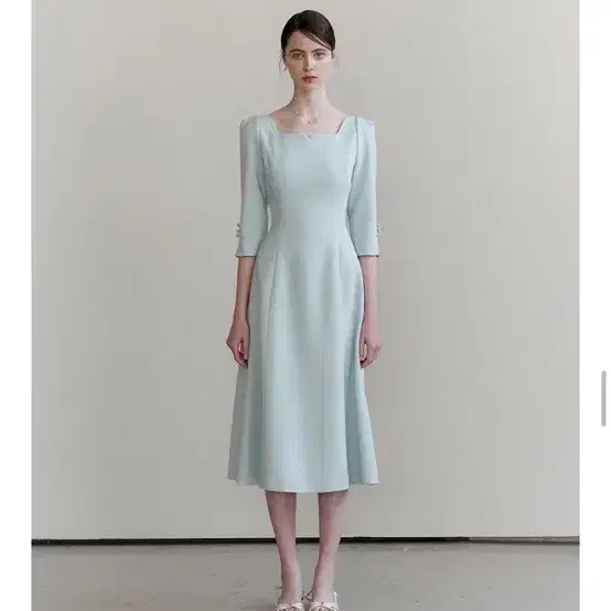 플로움 cocktail heart neck dress 블루 S 3