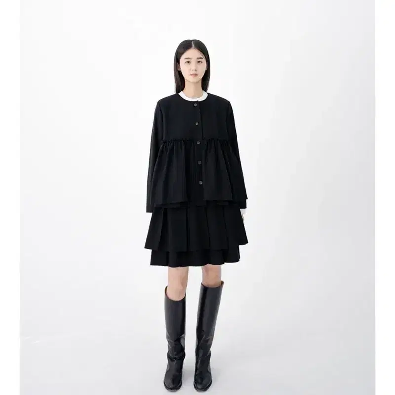 [새상품] 유노이아 Pleats Layer Short Skirt - m 2
