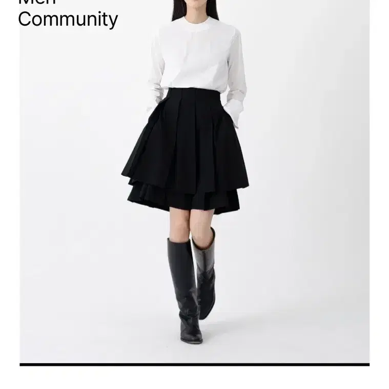 [새상품] 유노이아 Pleats Layer Short Skirt - m 3