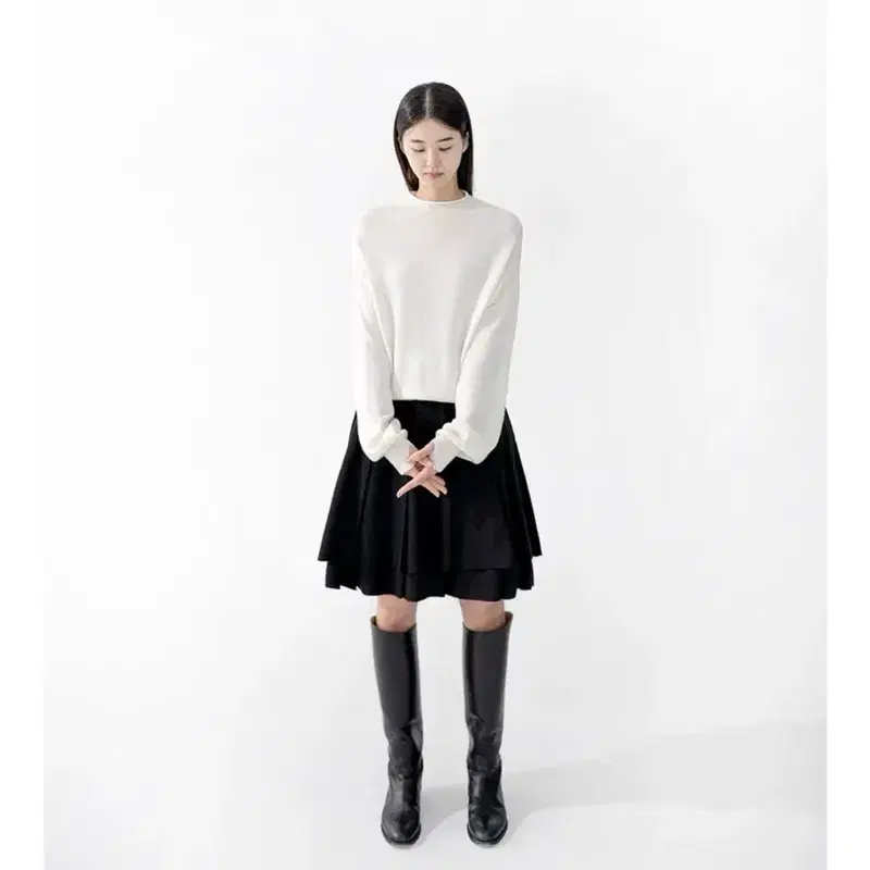 [새상품] 유노이아 Pleats Layer Short Skirt - m 4