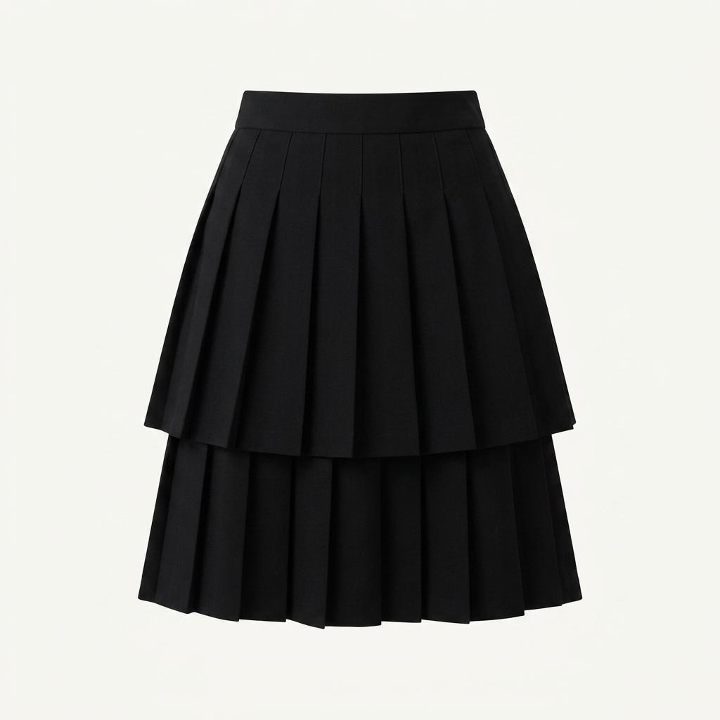[새상품] 유노이아 Pleats Layer Short Skirt - m 1
