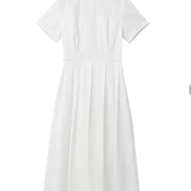 (택채새상품) 에트몽 Half Sleeve Pleats Dress, White 7