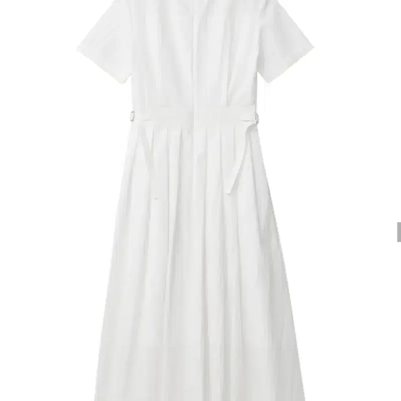 (택채새상품) 에트몽 Half Sleeve Pleats Dress, White 8