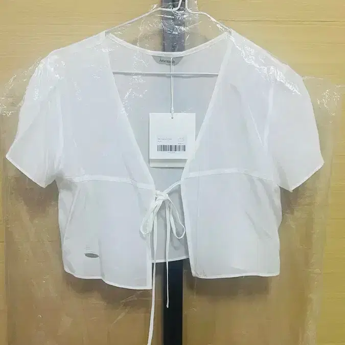 새상품) 아비에무아 실키 시어 볼레로 셔츠 4